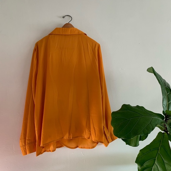 ⚡️LAST CHANCE! SHEIN 2XL Orange Knot Detail Blouse - Picture 8 of 8